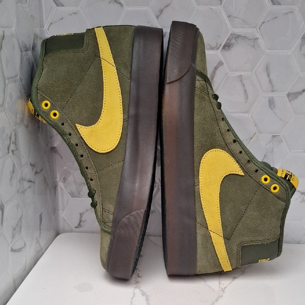 Nike SB Blazer Zoom Mid QS x AntiHero Rough Green Shoes HM5838-300 Men Size 9.5